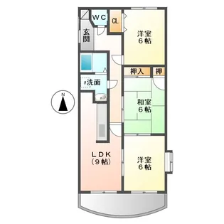 コンフォース【4階】の間取り