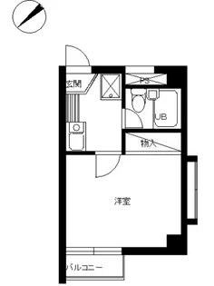 スカイコート登戸【1階】の間取り