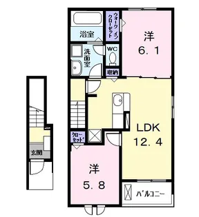 グラン ソターユ【2階】の間取り