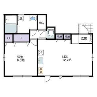 アイ・コート中田南【1階】の間取り