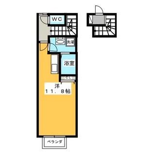 フィアス北東島【2階】の間取り