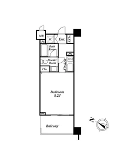 KDXレジデンス品川シーサイド【3階】の間取り