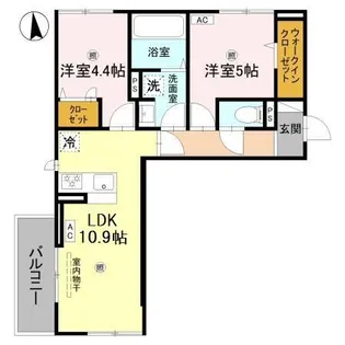 Lumiere du Soir(リュミエール ドゥ ソワール) Deu【3階】の間取り