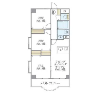 西船橋スクエアガーデン【7階】の間取り