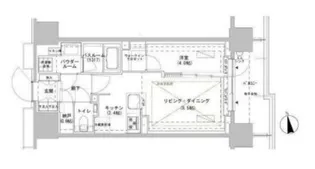 パークスフィア牛込神楽坂【5階】の間取り