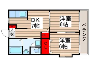 五香スク-ルハイツII【1階】の間取り