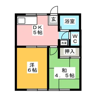 アポロン若王子【1階】の間取り