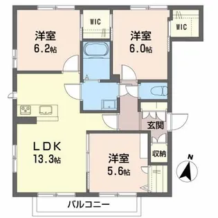 シュタースティエ【2階】の間取り