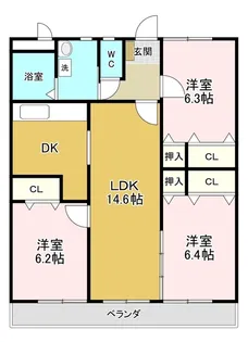 アマ・デトワール【3階】の間取り