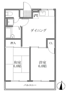 メゾン暁【1階】の間取り