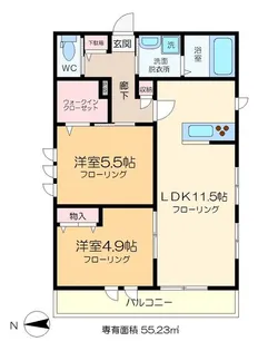 ドエル イースト【2階】の間取り