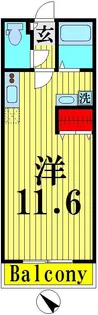 シャンブル英美【2階】の間取り