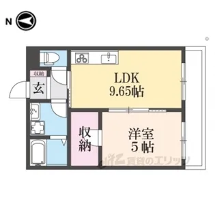 上島町B棟【1階】の間取り
