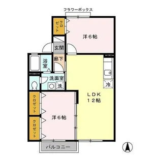 ファミールハイツ【1階】の間取り