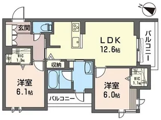 プレシアール ShaMaison【3階】の間取り