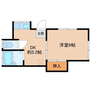 コーポ秋山【1階】の間取り