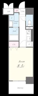 ランエージ新御徒町【11階】の間取り