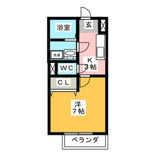 ALLEIN【2階】の間取り