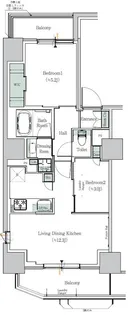ONE ROOF RESIDENCE NISHINIPPORI【7階】の間取り