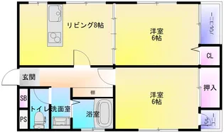 ヴィランディ【4階】の間取り