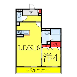 KAWADA B/U704【3階】の間取り
