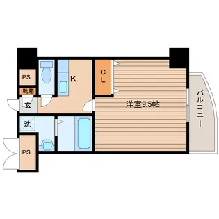 プログレス八乙女【5階】の間取り