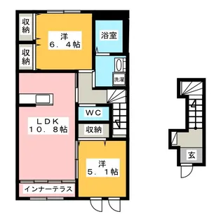 フェリース【2階】の間取り