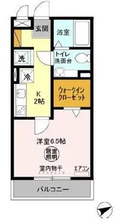 プラージュ横渚【2階】の間取り