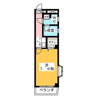 上石神井サンハイツII【3階】の間取り