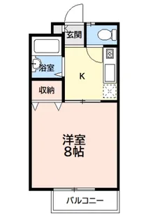 神奈川県川崎市麻生区百合丘2【アパート】の間取り