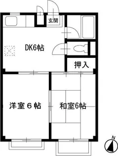 セラミックハイツ鶴見【1階】の間取り