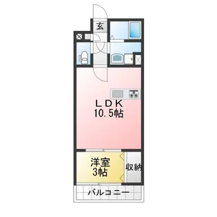 MTF-II咲【1階】の間取り