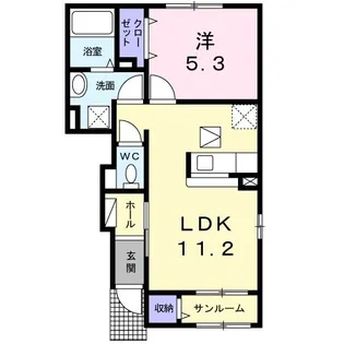アリアーテ【1階】の間取り