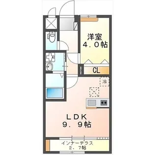 ウィンドヒルA【1階】の間取り