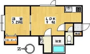 カルムヒルズ【3階】の間取り
