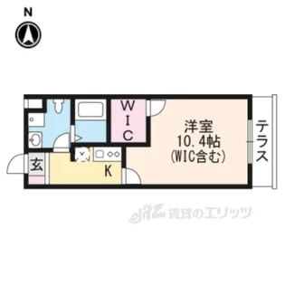 モダンアパートメント枚方岡山手【2階】の間取り