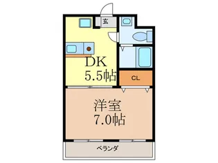 カサ・ソル・パティオA【1階】の間取り