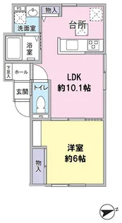 カーサ・ササキ【1階】の間取り
