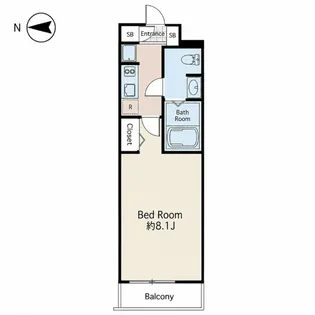レイ市ヶ谷【4階】の間取り