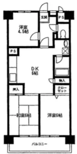日商岩井綾瀬マンション【8階】の間取り