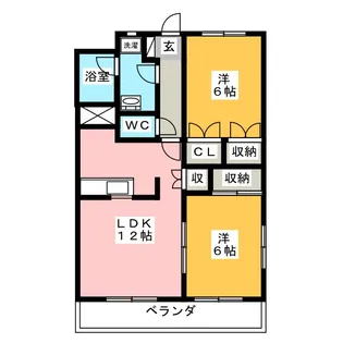 entrain【1階】の間取り