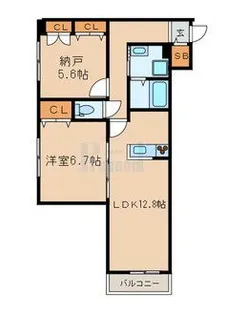 パーシモン デュエ【2階】の間取り