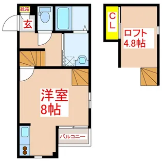 CROSS I【2階】の間取り