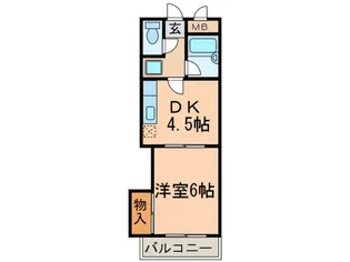 ライフ平針【2階】の間取り