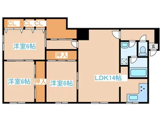 PLACE南郷【1階】の間取り