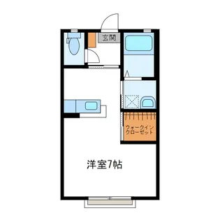 シャ一メゾン楓A棟【1階】の間取り