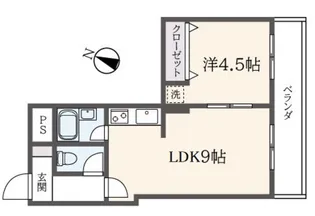 パン・シティハイム六ツ川【3階】の間取り