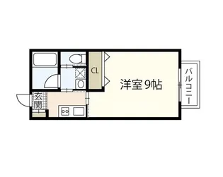 RIDERE旭橋【2階】の間取り
