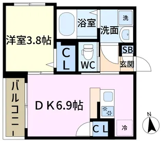 robot home 新小岩【2階】の間取り