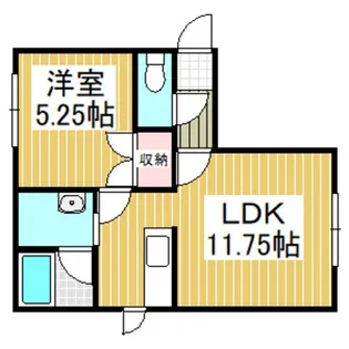 アルブル【1階】の間取り